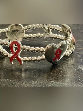 Fight Like A Girl Breast Cancer Survivor Awareness pink Ribbon Bracelet